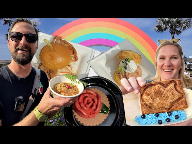 Trying 20 NEW Festival Of The Arts Foods At Disney's EPCOT 2025! | Hits & Misses From The Best Fest!