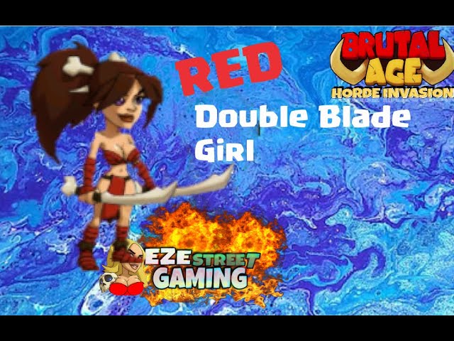 Brutal Age | Red Double Blade Girl | 4 Star Partner Series