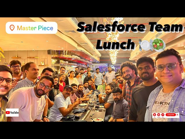 Salesforce Team Lunch🍽️ Party at MasterPiece Buffet, Hyderabad | Celebrating Our Successful Release!