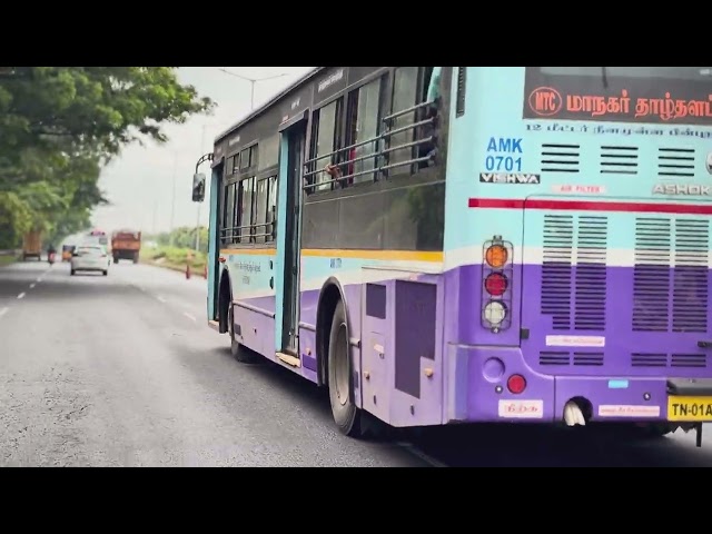 Chennai local bus on bypass || Non copyright video from India