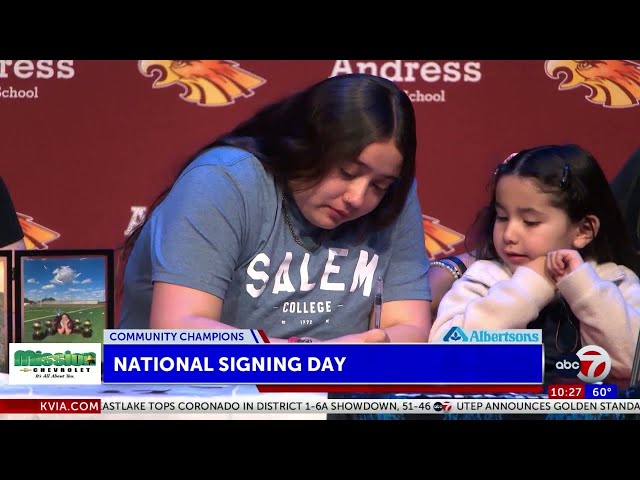 Community Champions: El Paso students athletes put pen to paper on National Signing Day