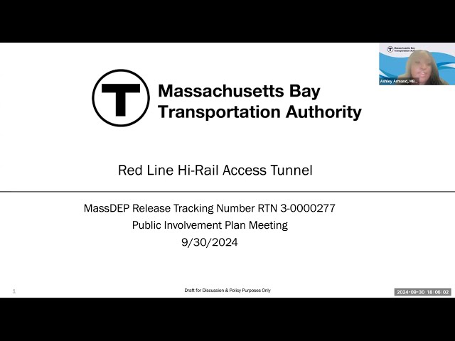 Red Line Hi-Rail Access Tunnel Project - Virtual Public Meeting | September 30, 2024