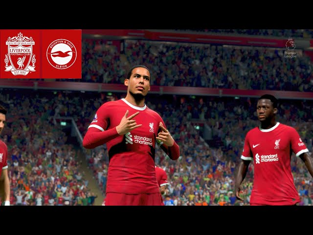 FC 24_ Liverpool FC vs. Brighton and Hove Albion - Premier League 23/24 Match at Anfield |PS5™[4K60]