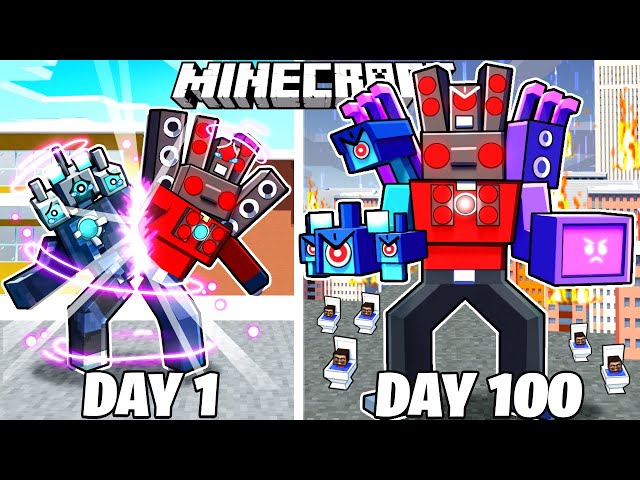 I Survived 100 Days as a MUTANT TITAN in HARDCORE Minecraft!