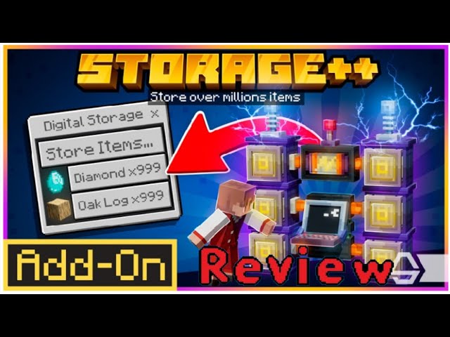 Minecraft Bedrock addon mod review Storage++