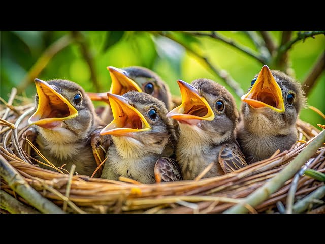 Music relieves stress, prevents anxiety and depression • Beautiful birds sing in the forest