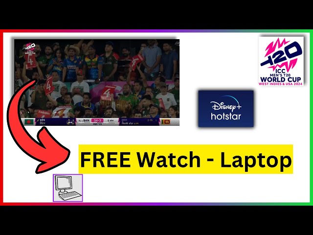 How to watch live cricket match on disney+ hotstar in laptop - Full Guide