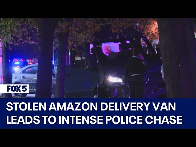 Stolen Amazon delivery van leads to intense police chase from DC to PG County