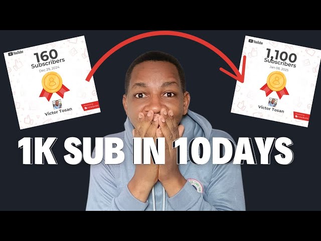 How I got 1k subscribers in 10days