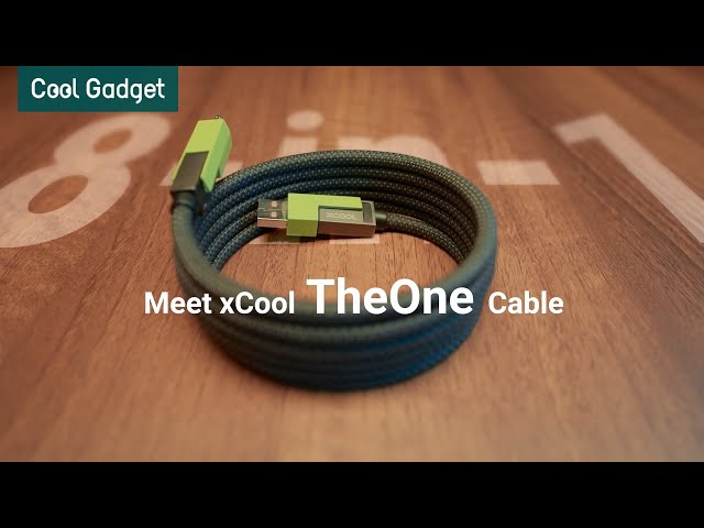 xCool TheOne Cable, 8-in-1 240W Full-featured Magnetic USB-C Cable