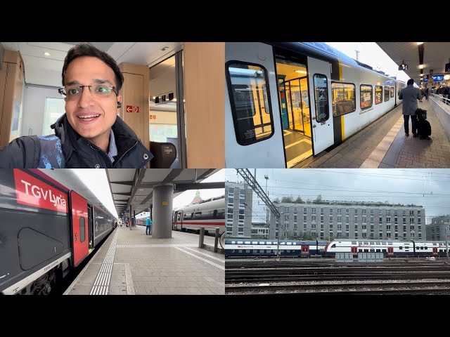 Germany to Switzerland by Train 🚂 | Kaiserslautern to Zurich Travel Vlog | Switzerland Vlog 🇨🇭🎥 2024