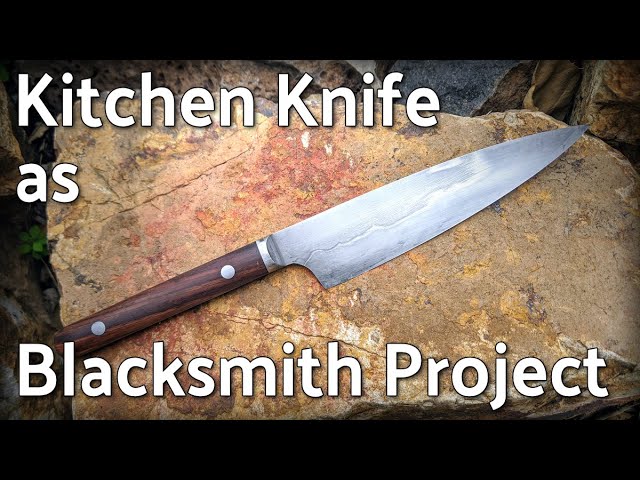 Making a Kitchen Knife: Integral Bolster from Round Bar (Knife Making)