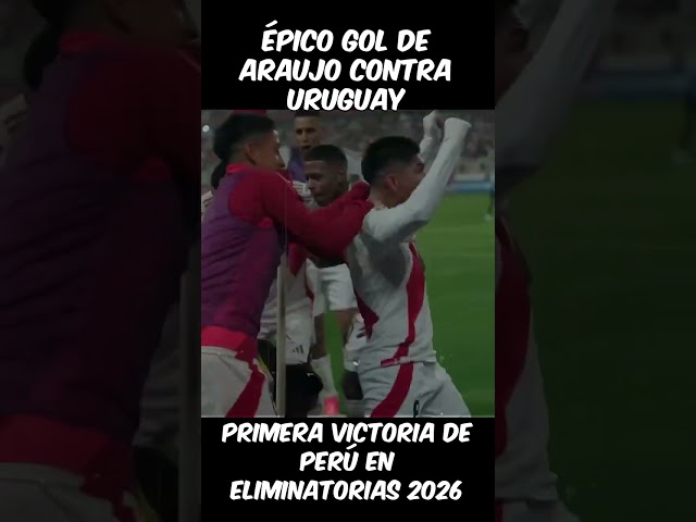 Golazo de Araujo #peru 1 #uruguay 0