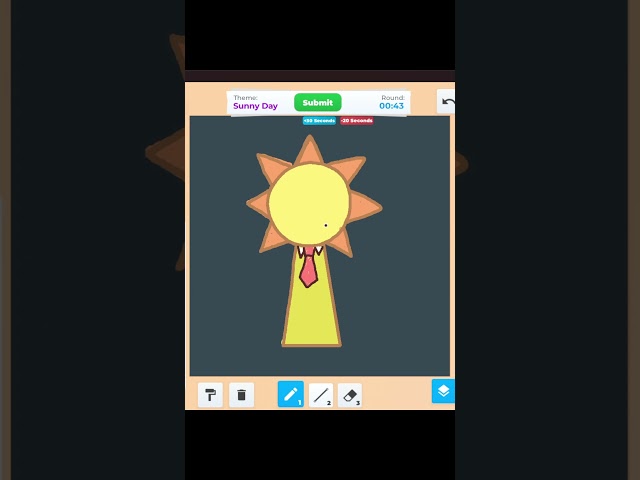 Speed Drawing a Mr. Sun Sprunki in Speed Draw Roblox #art #roblox #speeddraw