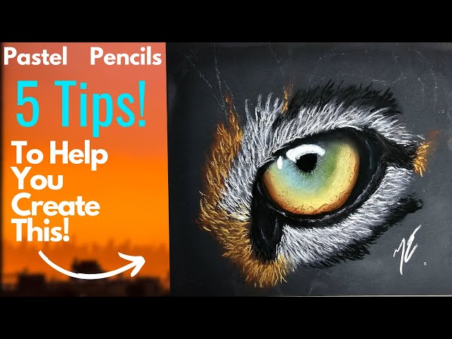 5 Tips To Help You Create Better Pastel Pencil Art! l Tiger Eye Time Lapse