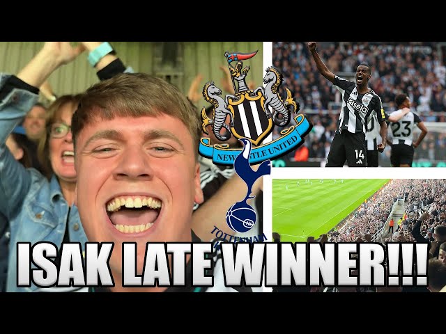 *ISAK LATE WINNER!!!* NEWCASTLE VS TOTTENHAM VLOG! 2-1