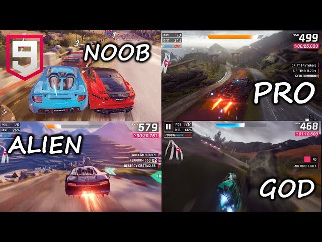 ASPHALT 9 LEGENDS - NOOB VS PRO VS ALIEN VS GOD PT - 7