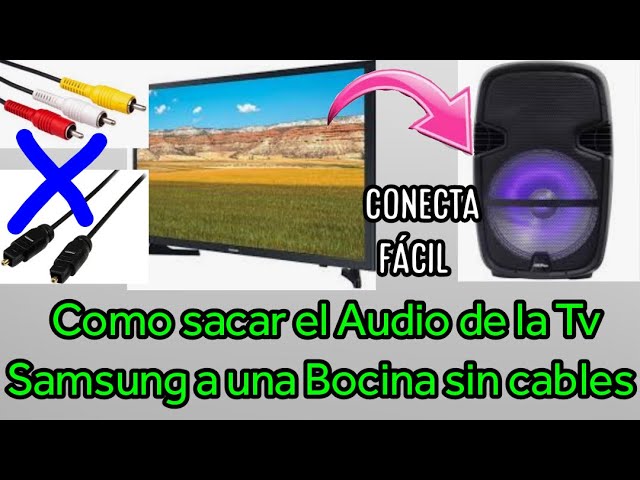 How to get the audio from Samsung TV to a speaker without cables 2022