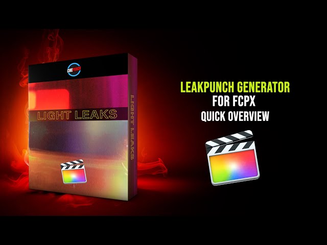 How to use Final Cut Pro X Generator of LEAKPUNCH for CINEPUNCH FCPX