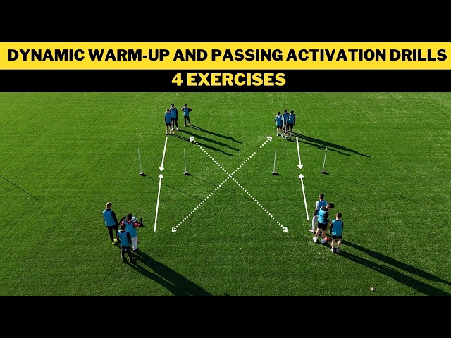 Dynamic Warm-Up and Passing Activation Drills | 4 Exercises | Football/Soccer Training