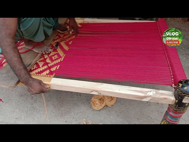 How To Make Charpai | Amazing Khatiya Bunai | Cot Weaving | Rope Bed | खाट कैसे बुनें खटिया की बुनाई