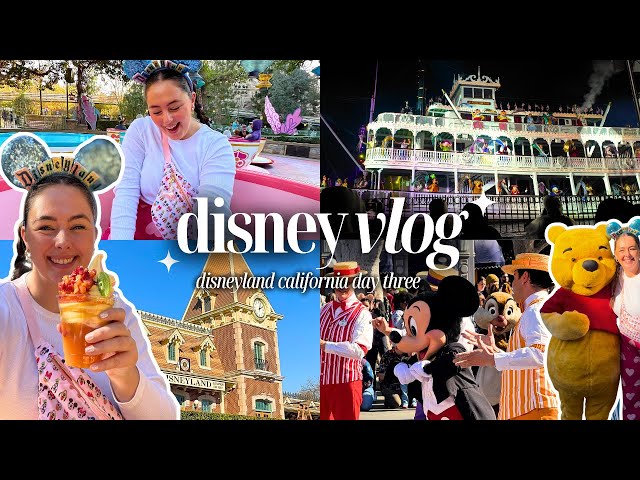 DISNEYLAND VLOG 🐭🇺🇸 DAY THREE | Our LAST park day 🥹 16hr day, Fantasmic, Carsland at sunset & MORE!🎆