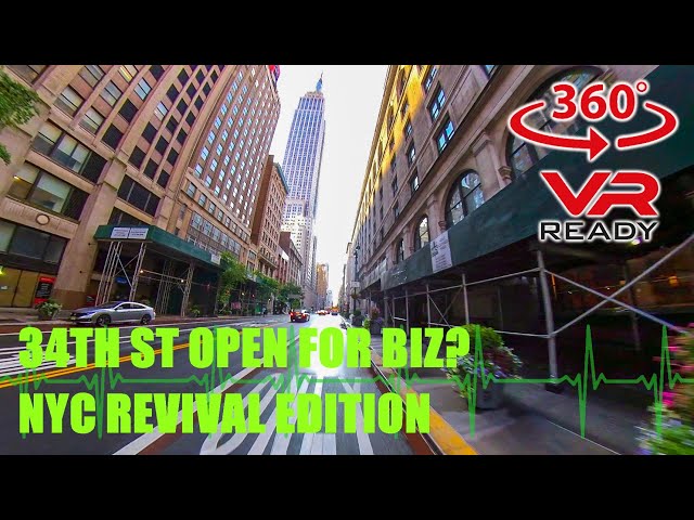 Cycling NYC VR 360° 34TH ST MANHATTAN NYC  | Biking Cycling New York City