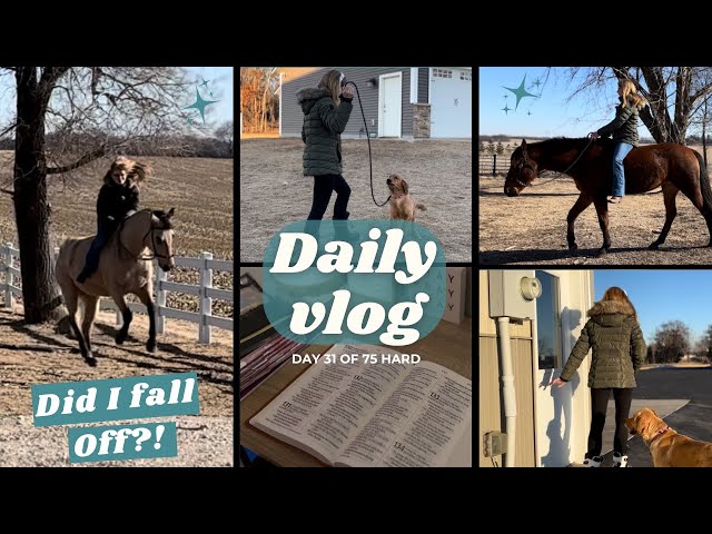 Daily Vlog; Riding Horse, 75 Hard, Rollerblading, Bible Study, Editing