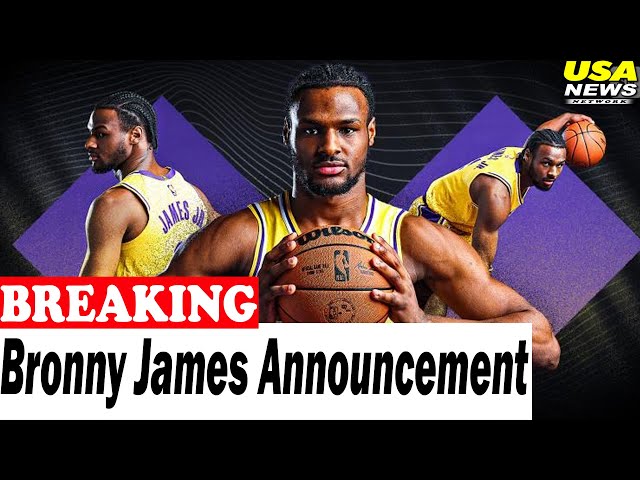 Lakers Make Bronny James Announcement Before Jazz Game