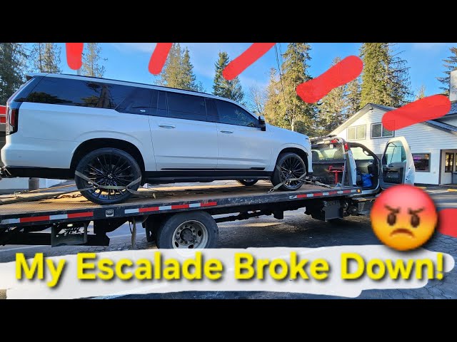 My Escalade Broke Down! Engine Failure 6.2L V8. Needed a tow.