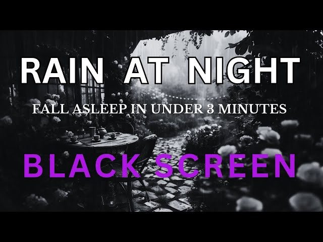 Black Screen Rain - Rain Sounds for Deep Relaxation: The Healing Sound of Nature | Agarwood Healing