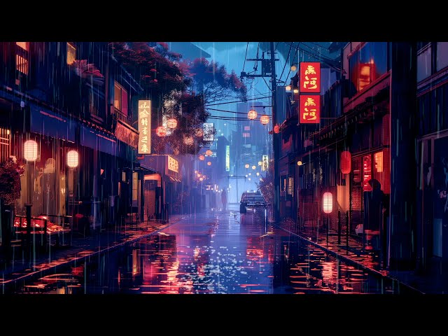 Chill Lofi Beats ☕️ Relaxing Study Chillhop Rain Lofi Music 🎧 Lofi Rain Playlist