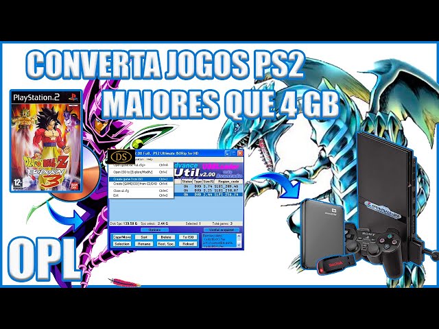 COMO CONVERTER E RIPAR JOGOS MAIORES QUE 4GB PS2.