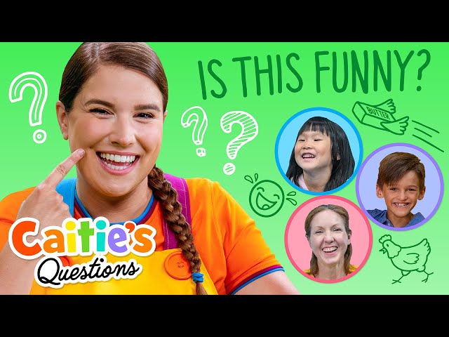 What Do You Think Is Funny? | Caitie's Questions | Jokes For Kids