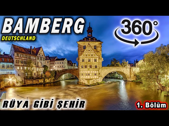 BAMBERG Deutschland. Dünya kültür mirası..  360° Video