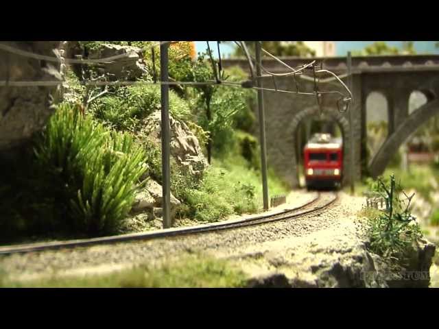 Model Trains from Switzerland HO Scale Railroad Layout