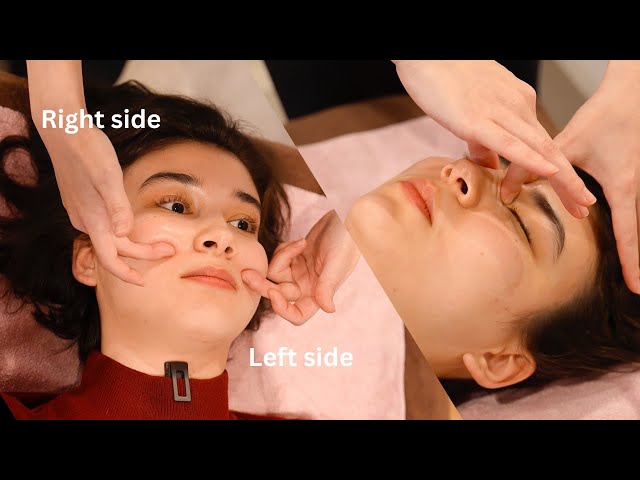 ASMR:Process of A Face Fixing at the Japanese Shop