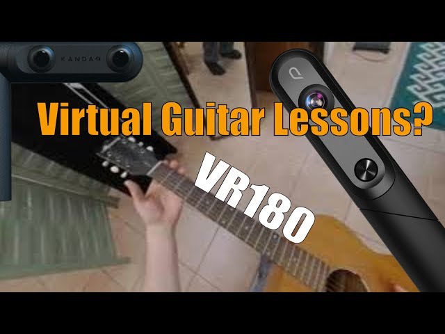 VR Guitar Lessons QooCam #VR180 60fps