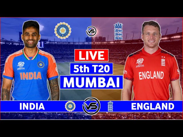 India vs England 5th T20 Live | IND vs ENG 5th T20 Live Scores & Commentary