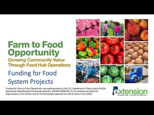 Farm to Food Opportunity: Funding for Food System Projects