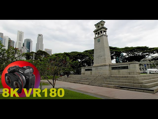 8K VR180 CENOTAPH MEMORIAL AND TAN KIM SENG FOUNTAIN SINGAPORE 3D (Travel Videos/ASMR/Music)