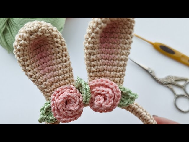 Tiara de Coelhinha em AMIGURUMI - PASSO A PASSO COMPLETO