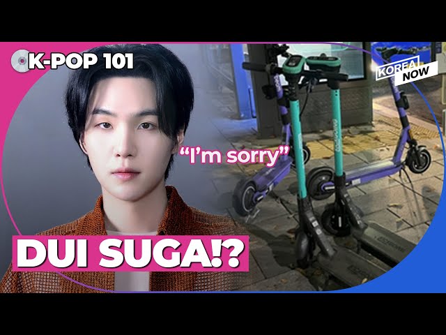 BTS SUGA was questioned for allegedly driving an electric scooter after drinking