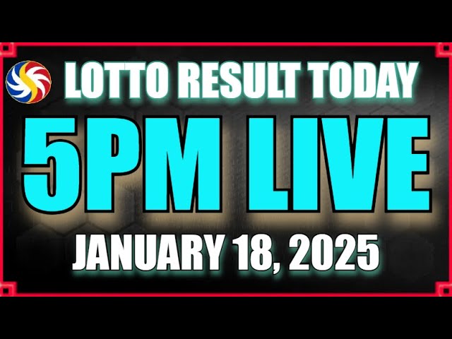 Lotto Result Today Draw Live January 18, 2025 5pm Ez2 Swertres Pcso