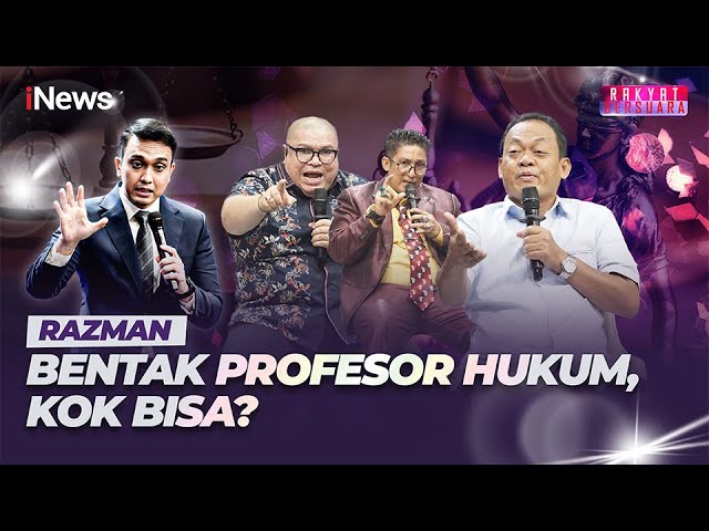 Razman dan Firdaus "Meledak", Bentak Profesor Hukum Karena Tak Didukung | Rakyat Bersuara | 11/02