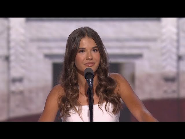 Trump's granddaughter made her first-ever speech at the RNC, watch what happened