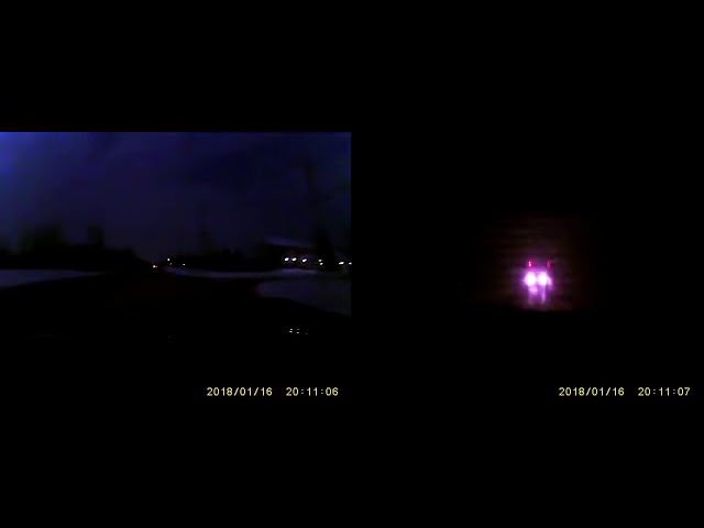 Meteor re entry flash over SE Michigan