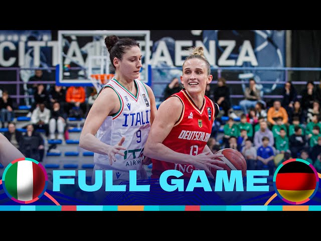 Italy v Germany | Full Basketball Game | FIBA Women's EuroBasket 2025 Qualifiers