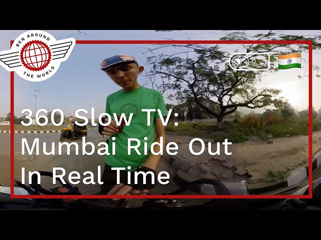 360 Slow TV: Full Cycle Out of Central Mumbai