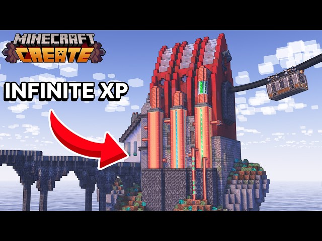 I Made INFINITE EXPERIENCE with the Create Mod in Minecraft Survival